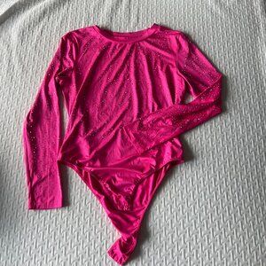 Hot Pink Studded Body Suit